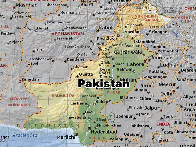 Mapa Pakistnu